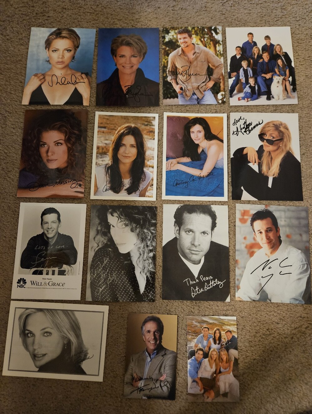 Celebrity Photo Lot - Pre Printed Autograph Collection